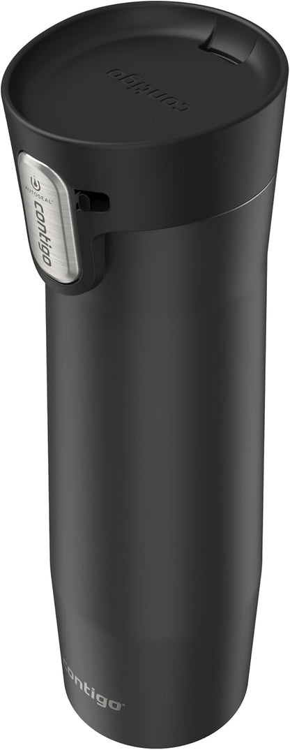 AUTOSEAL West Loop Vacuum-Insulated Stainless Steel Travel Mug with Easy-Clean Lid 16 oz