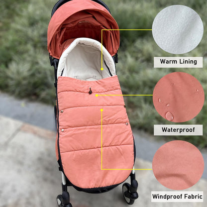Universal Pushchair Footmuff for Babyzen YOYO/YOYO2 /Joolz/Bugaboo, Waterproof Fabric Base, Easy-Clean, Warm Foot Cover for Strollers