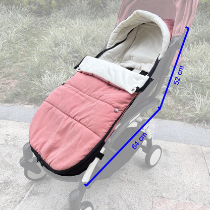 Universal Pushchair Footmuff for Babyzen YOYO/YOYO2 /Joolz/Bugaboo, Waterproof Fabric Base, Easy-Clean, Warm Foot Cover for Strollers