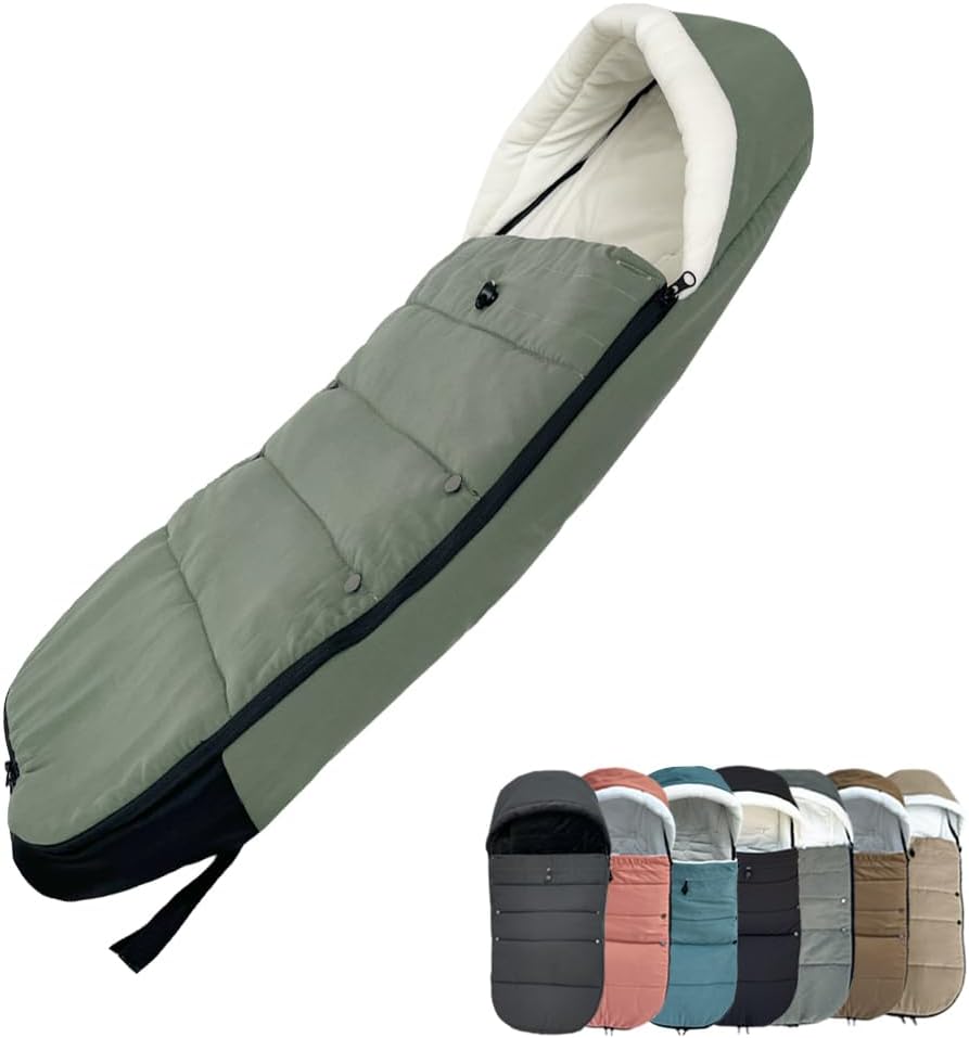 Universal Pushchair Footmuff for Babyzen YOYO/YOYO2 /Joolz/Bugaboo, Waterproof Fabric Base, Easy-Clean, Warm Foot Cover for Strollers