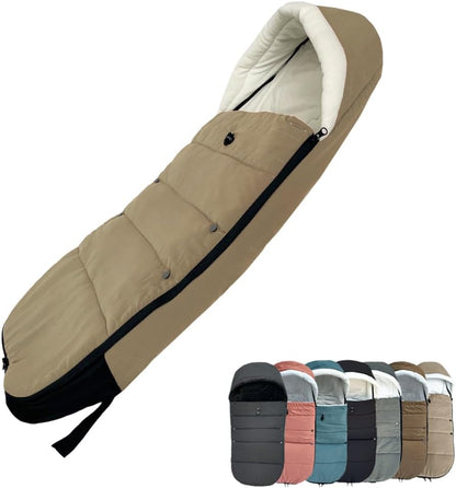 Universal Pushchair Footmuff for Babyzen YOYO/YOYO2 /Joolz/Bugaboo, Waterproof Fabric Base, Easy-Clean, Warm Foot Cover for Strollers
