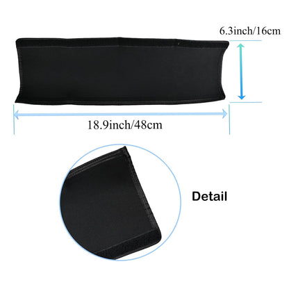 Universal Stroller Handle Sleeve Cover, Replacement Baby Stroller Handle Pads, Handle Sleeve Cover for Baby Stroller Pushchair, Pushchair Armrest Handle Protector Cover,18.9inch*6.3inch (Black)