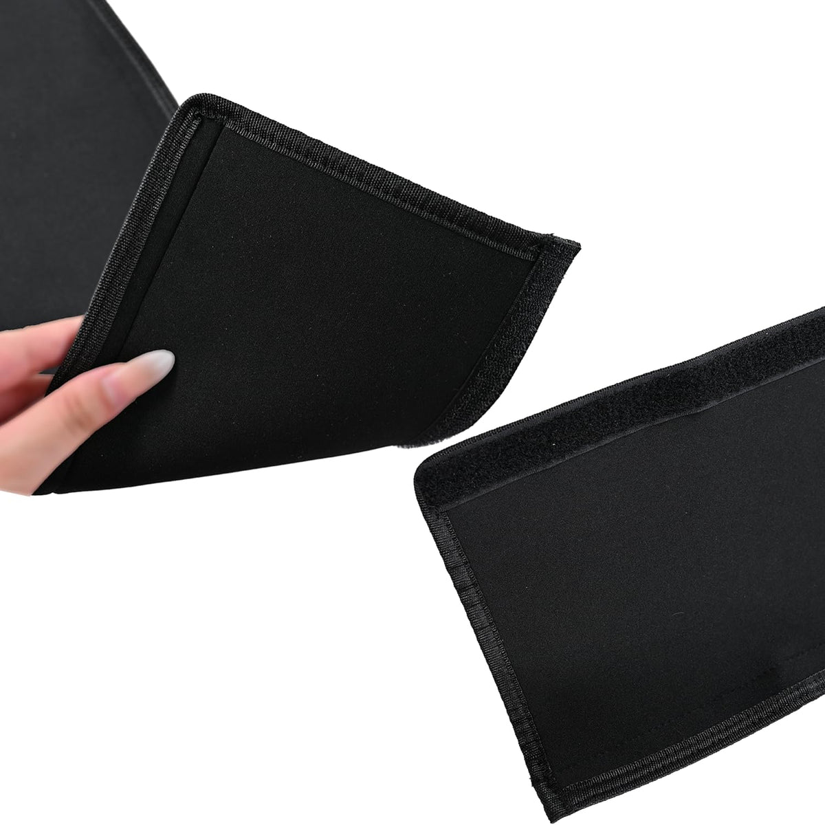 Universal Stroller Handle Sleeve Cover, Replacement Baby Stroller Handle Pads, Handle Sleeve Cover for Baby Stroller Pushchair, Pushchair Armrest Handle Protector Cover,18.9inch*6.3inch (Black)
