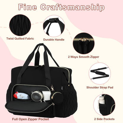 Diaper Tote Bag for Baby 6PCS, Large Mom Hospital Bags with Changing Pad