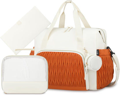 Diaper Tote Bag for Baby 6PCS, Large Mom Hospital Bags with Changing Pad