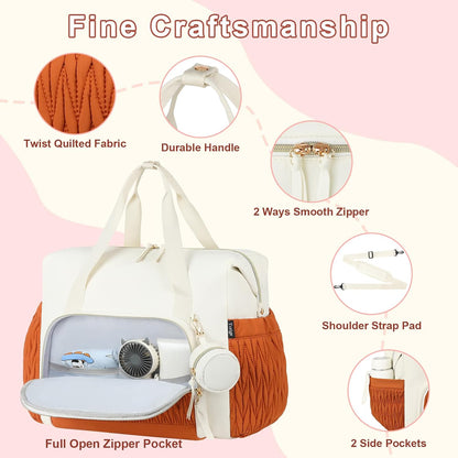 Diaper Tote Bag for Baby 6PCS, Large Mom Hospital Bags with Changing Pad