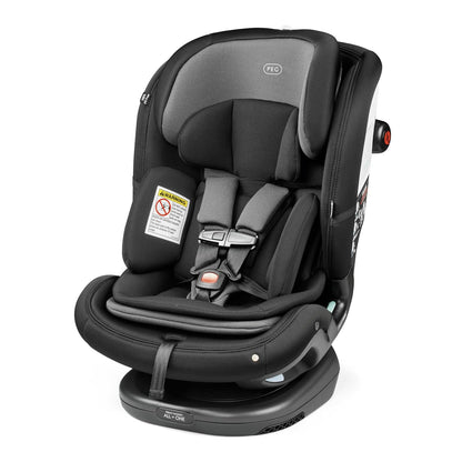 Primo Viaggio All-in-One Convertible Car Seat – Newborn to 10+ Years – 5-120 lbs – Height Adjustable & Slim, 100% FR-Free, Made in Italy, Astral (Beige)