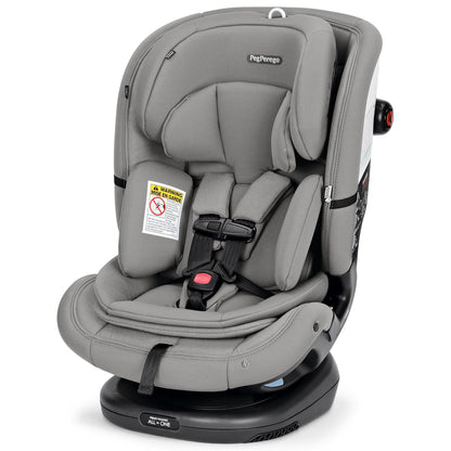 Primo Viaggio All-in-One Convertible Car Seat – Newborn to 10+ Years – 5-120 lbs – Height Adjustable & Slim, 100% FR-Free, Made in Italy, Astral (Beige)