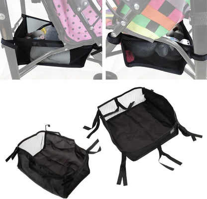 2pc Portable Strollers Travel Bag Basket Pockets for Standard or Double Strollers for Storing Phone Keys Toys Accessory