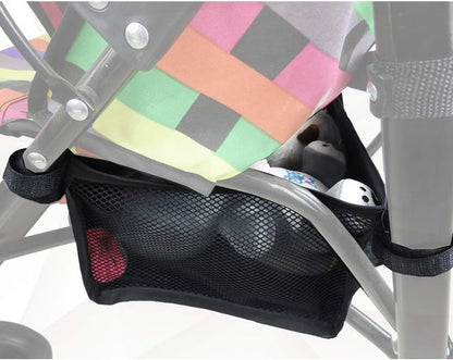 2pc Portable Strollers Travel Bag Basket Pockets for Standard or Double Strollers for Storing Phone Keys Toys Accessory