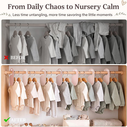 Baby Clothes Size Dividers Set for Nursery Closet Organizer, 7 Pcs