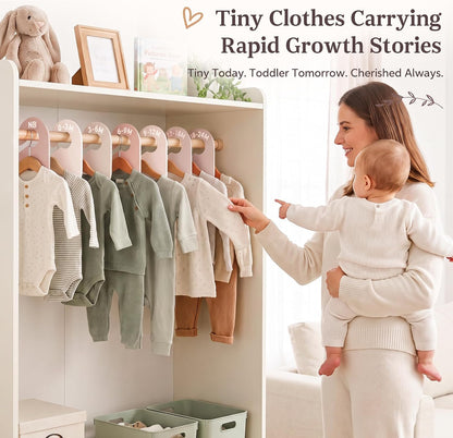 Baby Clothes Size Dividers Set for Nursery Closet Organizer, 7 Pcs