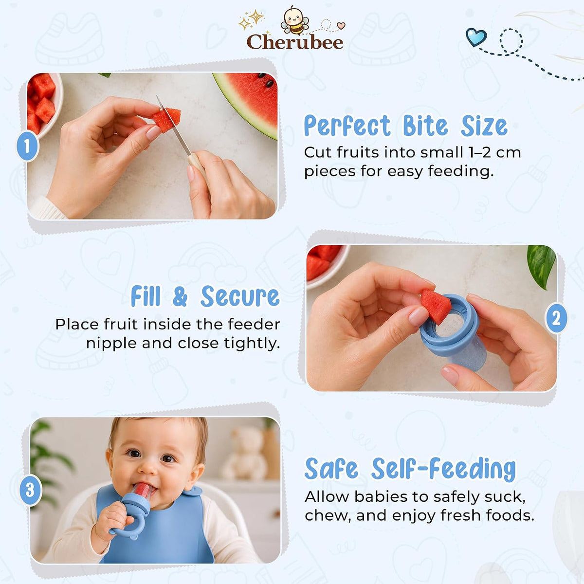 Baby Feeding Essentials Silicone Baby Feeding Set 15-Pcs | Suction Plate with Lid, Bowl, Adjustable Bib, Sippy Cup, Snack Cup, Spoon, Fork, Pacifier, Brush & Ice Tray | CE & CPC Certified