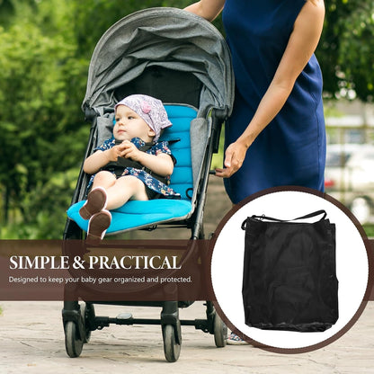Universal Large Stroller Storage Bag with Shoulder Strap Portable Stroller Travel Organizer for Airplane Gate Check Dustproof Cover Travel Accessories