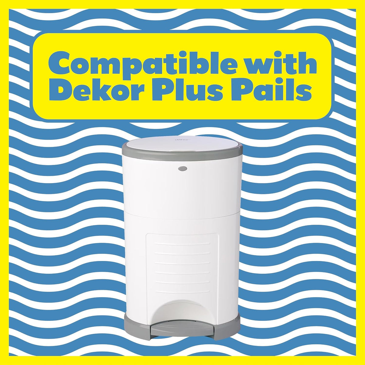 Diaper Pail Refills Compatible with Dekor PLUS, 5 Pack