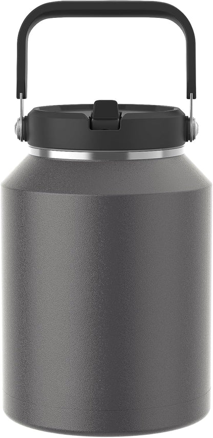 40 oz Insulated Tumbler with Top Handle and Flip Straw | Vacuum Insulated Stainless Steel Cup with Leak-Proof Lid, Sweat-Free, Fits Cup Holder, Keeps Ice Cold up to 30 Hours