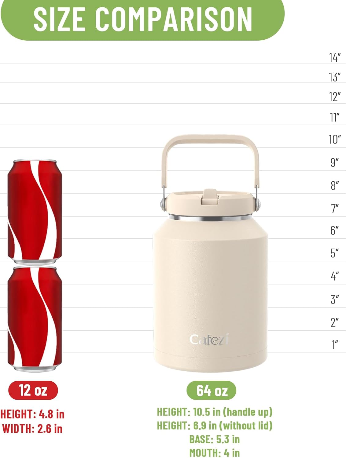 40 oz Insulated Tumbler with Top Handle and Flip Straw | Vacuum Insulated Stainless Steel Cup with Leak-Proof Lid, Sweat-Free, Fits Cup Holder, Keeps Ice Cold up to 30 Hours
