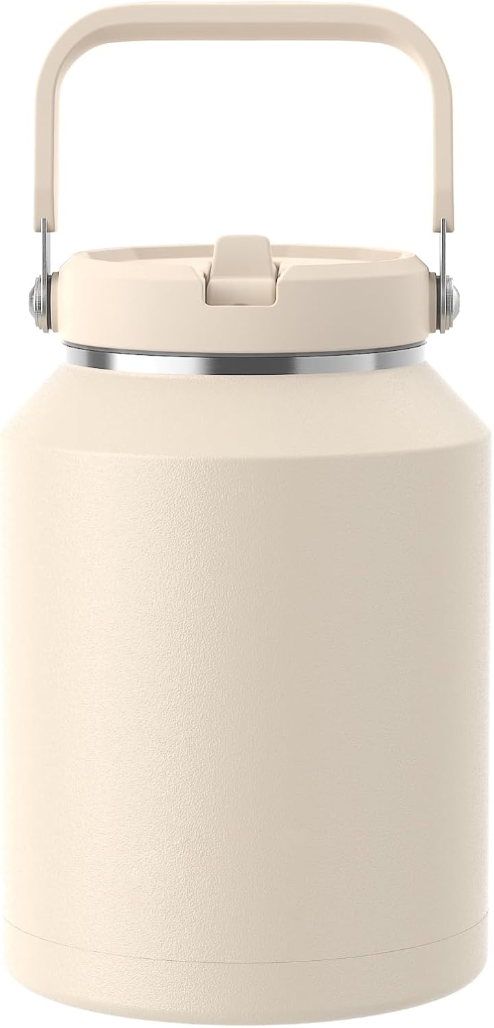 40 oz Insulated Tumbler with Top Handle and Flip Straw | Vacuum Insulated Stainless Steel Cup with Leak-Proof Lid, Sweat-Free, Fits Cup Holder, Keeps Ice Cold up to 30 Hours
