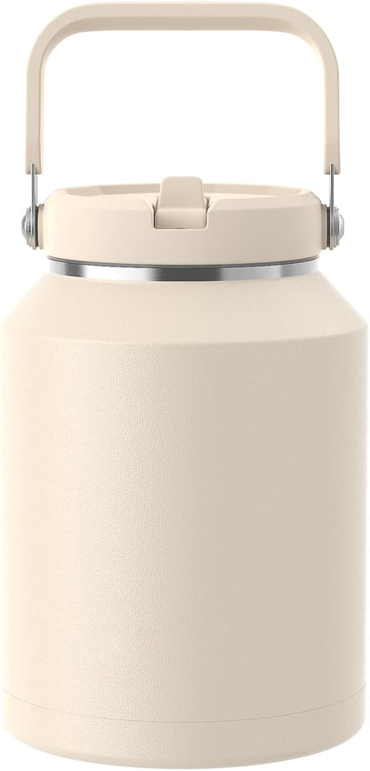40 oz Insulated Tumbler with Top Handle and Flip Straw | Vacuum Insulated Stainless Steel Cup with Leak-Proof Lid, Sweat-Free, Fits Cup Holder, Keeps Ice Cold up to 30 Hours