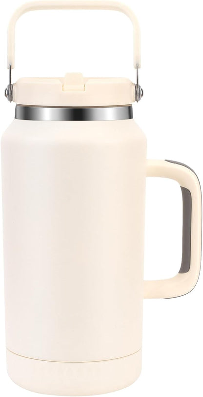 40 oz Insulated Tumbler with Top Handle and Flip Straw | Vacuum Insulated Stainless Steel Cup with Leak-Proof Lid, Sweat-Free, Fits Cup Holder, Keeps Ice Cold up to 30 Hours