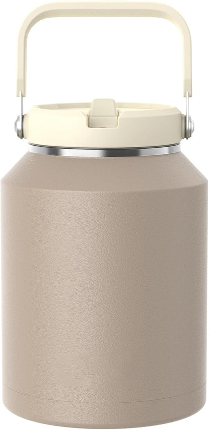 40 oz Insulated Tumbler with Top Handle and Flip Straw | Vacuum Insulated Stainless Steel Cup with Leak-Proof Lid, Sweat-Free, Fits Cup Holder, Keeps Ice Cold up to 30 Hours