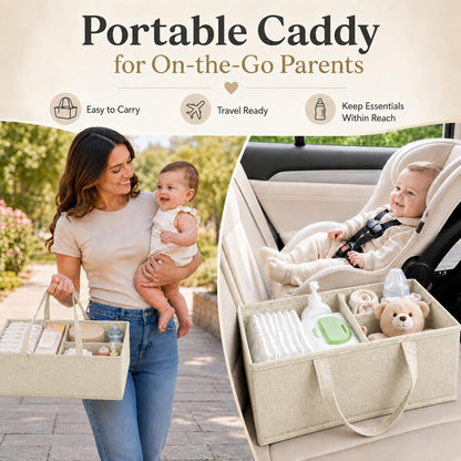 Rolling cart and Baby Diaper Caddy Cart