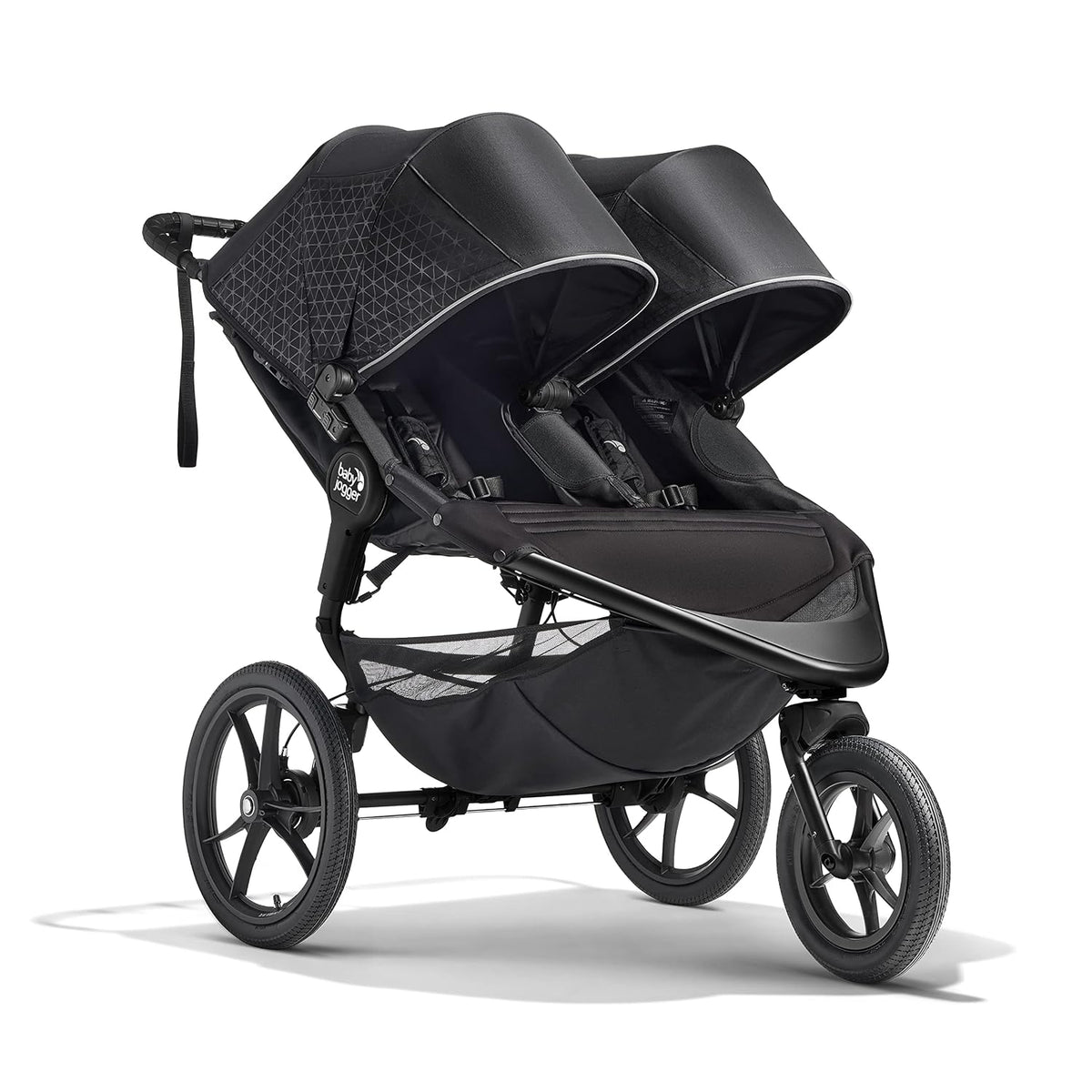 ® Summit X3 3-Wheel Jogging Stroller with Hand Brake, Baby Stroller with One-Hand Compact Fold, All-Wheel Suspension for Running, Jogging, and Everyday Outings, Midnight Black
