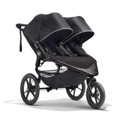 ® Summit X3 3-Wheel Jogging Stroller with Hand Brake, Baby Stroller with One-Hand Compact Fold, All-Wheel Suspension for Running, Jogging, and Everyday Outings, Midnight Black