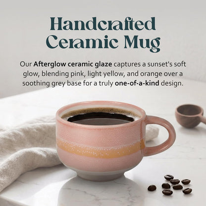 Ceramic Coffee Mug - Ceramic Cup with Handle - 16 oz Coffee Mugs, Cute Mug - Large Mug - Microwave & Dishwasher Safe - Gifts For Women Men Him Her - 16oz - Horizon