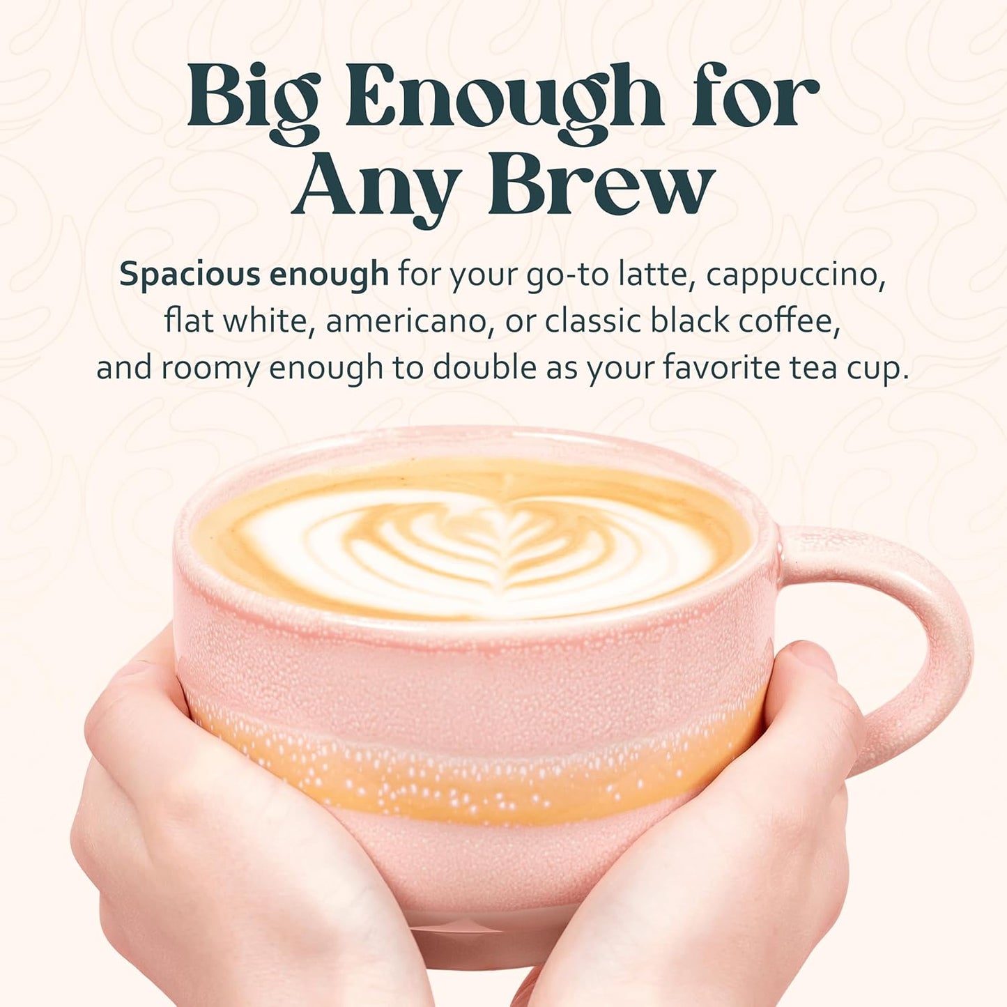 Ceramic Coffee Mug - Ceramic Cup with Handle - 16 oz Coffee Mugs, Cute Mug - Large Mug - Microwave & Dishwasher Safe - Gifts For Women Men Him Her - 16oz - Horizon