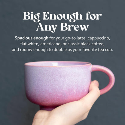 Ceramic Coffee Mug - Ceramic Cup with Handle - 16 oz Coffee Mugs, Cute Mug - Large Mug - Microwave & Dishwasher Safe - Gifts For Women Men Him Her - 16oz - Horizon