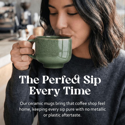 Ceramic Coffee Mug - Ceramic Cup with Handle - 16 oz Coffee Mugs, Cute Mug - Large Mug - Microwave & Dishwasher Safe - Gifts For Women Men Him Her - 16oz - Horizon