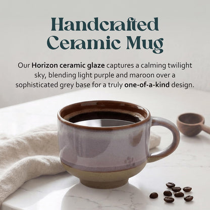 Ceramic Coffee Mug - Ceramic Cup with Handle - 16 oz Coffee Mugs, Cute Mug - Large Mug - Microwave & Dishwasher Safe - Gifts For Women Men Him Her - 16oz - Horizon