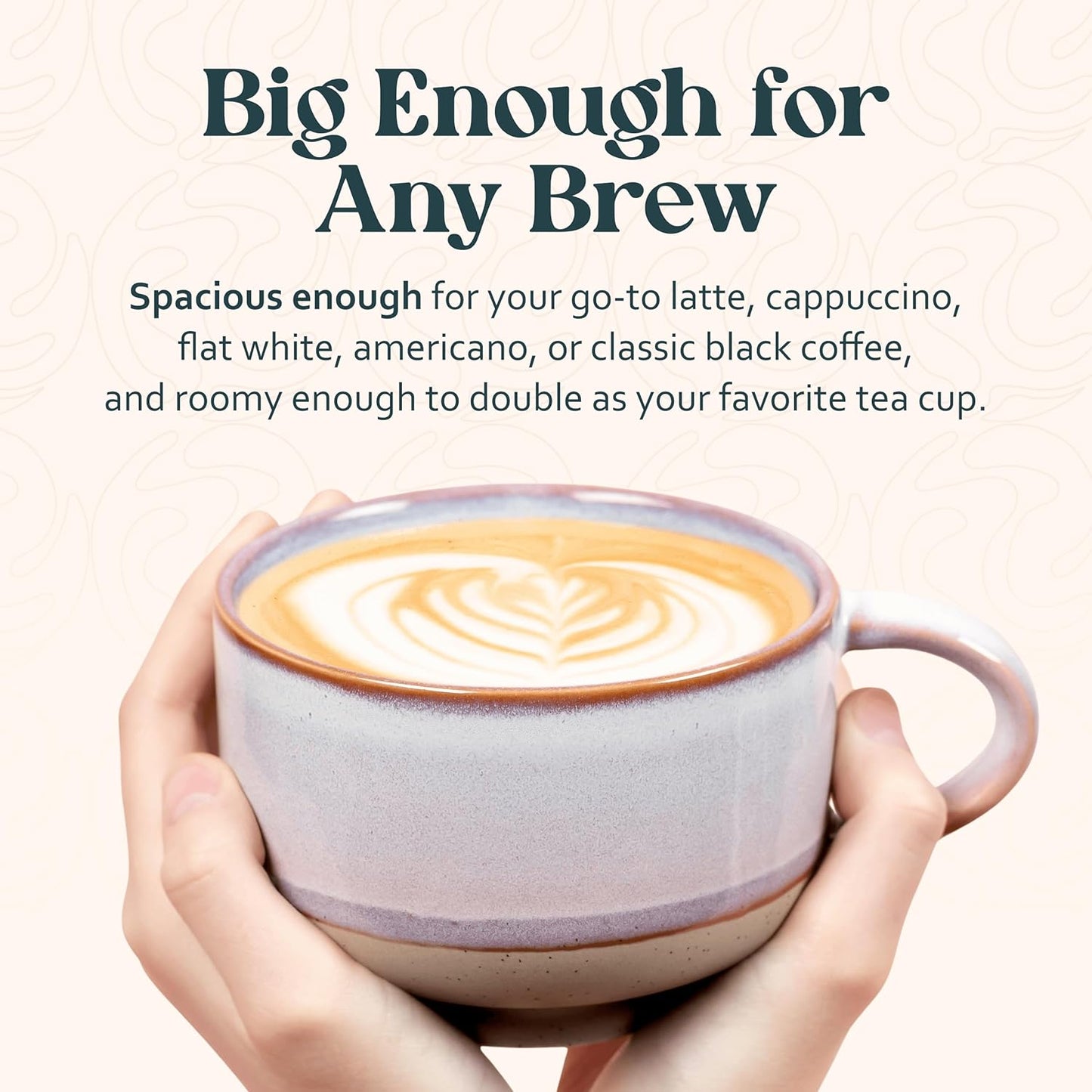 Ceramic Coffee Mug - Ceramic Cup with Handle - 16 oz Coffee Mugs, Cute Mug - Large Mug - Microwave & Dishwasher Safe - Gifts For Women Men Him Her - 16oz - Horizon