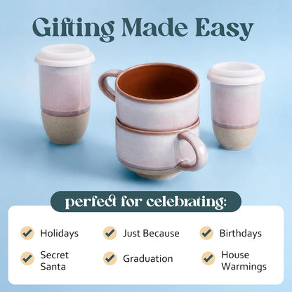 Ceramic Coffee Mug - Ceramic Cup with Handle - 16 oz Coffee Mugs, Cute Mug - Large Mug - Microwave & Dishwasher Safe - Gifts For Women Men Him Her - 16oz - Horizon