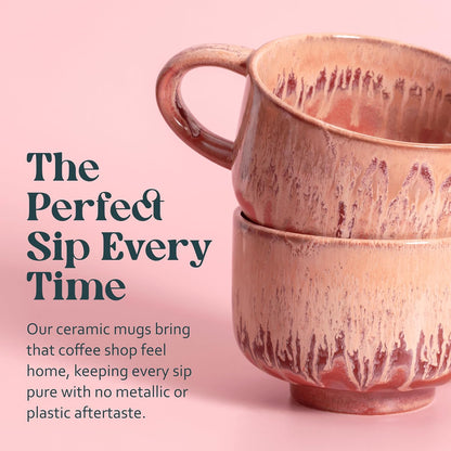 Ceramic Coffee Mug - Ceramic Cup with Handle - 16 oz Coffee Mugs, Cute Mug - Large Mug - Microwave & Dishwasher Safe - Gifts For Women Men Him Her - 16oz - Horizon
