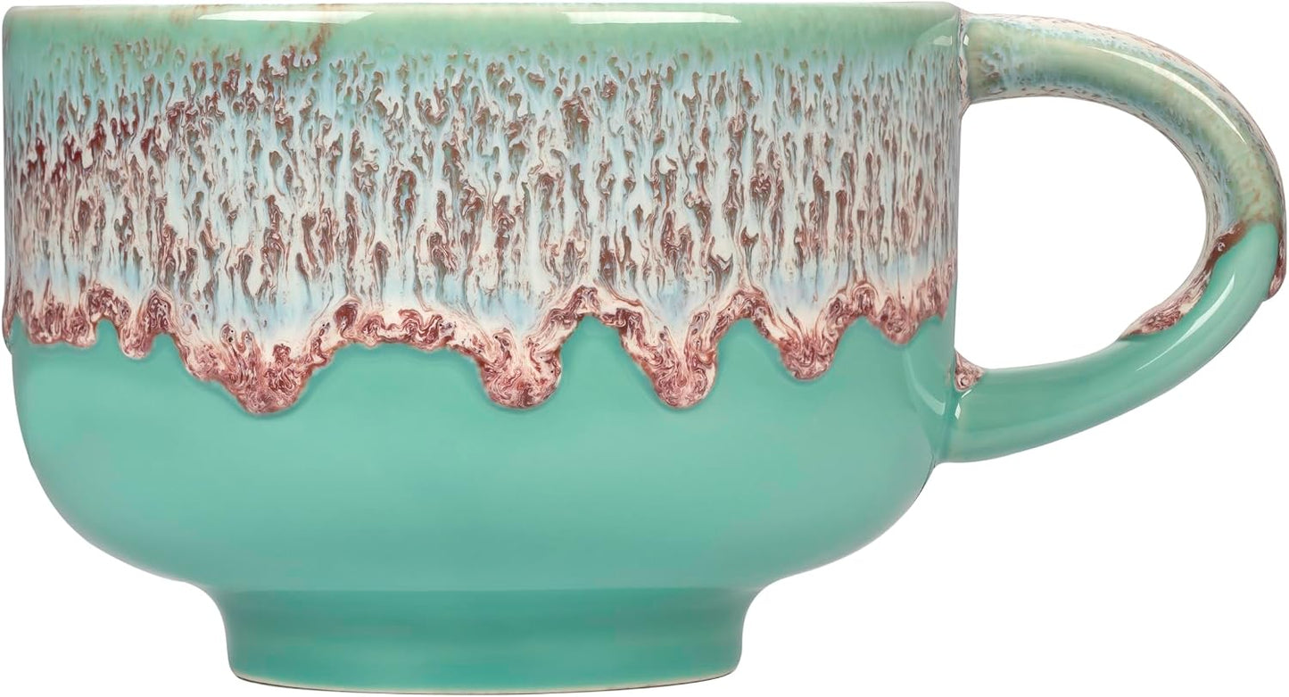 Ceramic Coffee Mug - Ceramic Cup with Handle - 16 oz Coffee Mugs, Cute Mug - Large Mug - Microwave & Dishwasher Safe - Gifts For Women Men Him Her - 16oz - Horizon