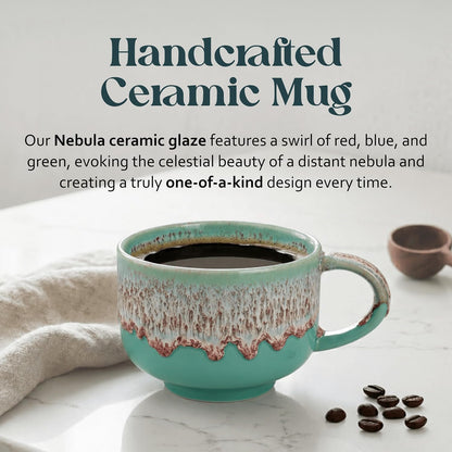 Ceramic Coffee Mug - Ceramic Cup with Handle - 16 oz Coffee Mugs, Cute Mug - Large Mug - Microwave & Dishwasher Safe - Gifts For Women Men Him Her - 16oz - Horizon