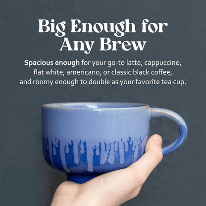 Ceramic Coffee Mug - Ceramic Cup with Handle - 16 oz Coffee Mugs, Cute Mug - Large Mug - Microwave & Dishwasher Safe - Gifts For Women Men Him Her - 16oz - Horizon