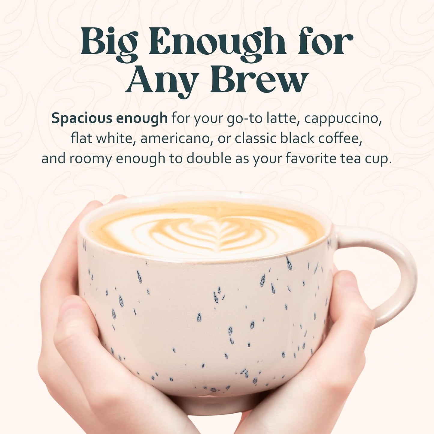 Ceramic Coffee Mug - Ceramic Cup with Handle - 16 oz Coffee Mugs, Cute Mug - Large Mug - Microwave & Dishwasher Safe - Gifts For Women Men Him Her - 16oz - Horizon