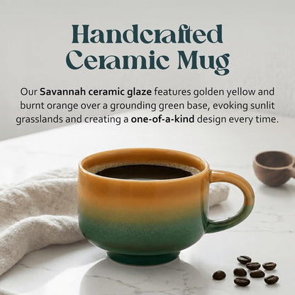 Ceramic Coffee Mug - Ceramic Cup with Handle - 16 oz Coffee Mugs, Cute Mug - Large Mug - Microwave & Dishwasher Safe - Gifts For Women Men Him Her - 16oz - Horizon