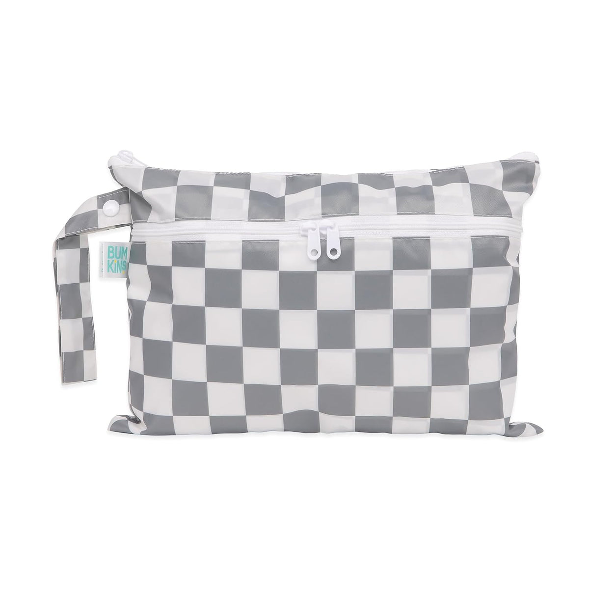 Roamio Waterproof Wet Bag for Baby, Travel, Swim Suit, Cloth Diapers, Pump Parts, Pool, Beach, Gym Clothes, Toiletry, Hook to Stroller, Daycare, Zip Reusable Wetdry Packing Pouch, Multi Check - Colors A