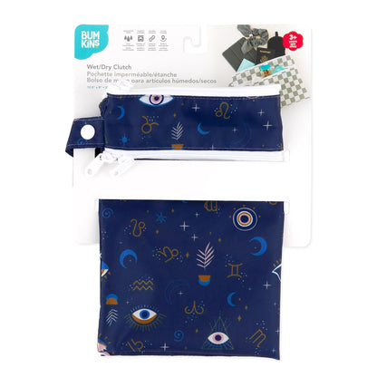 Roamio Waterproof Wet Bag for Baby, Travel, Swim Suit, Cloth Diapers, Pump Parts, Pool, Beach, Gym Clothes, Toiletry, Hook to Stroller, Daycare, Zip Reusable Wetdry Packing Pouch, Multi Check - Colors A