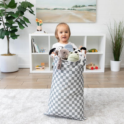 Roamio Waterproof Wet Bag for Baby, Travel, Swim Suit, Cloth Diapers, Pump Parts, Pool, Beach, Gym Clothes, Toiletry, Hook to Stroller, Daycare, Zip Reusable Wetdry Packing Pouch, Multi Check - Colors A