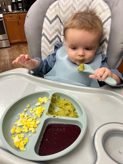 3 Pack Silicone Bibs for Boys Girls for Babies & Toddlers, Waterproof Feeding Bib with Large Food Catcher, BPA Free
