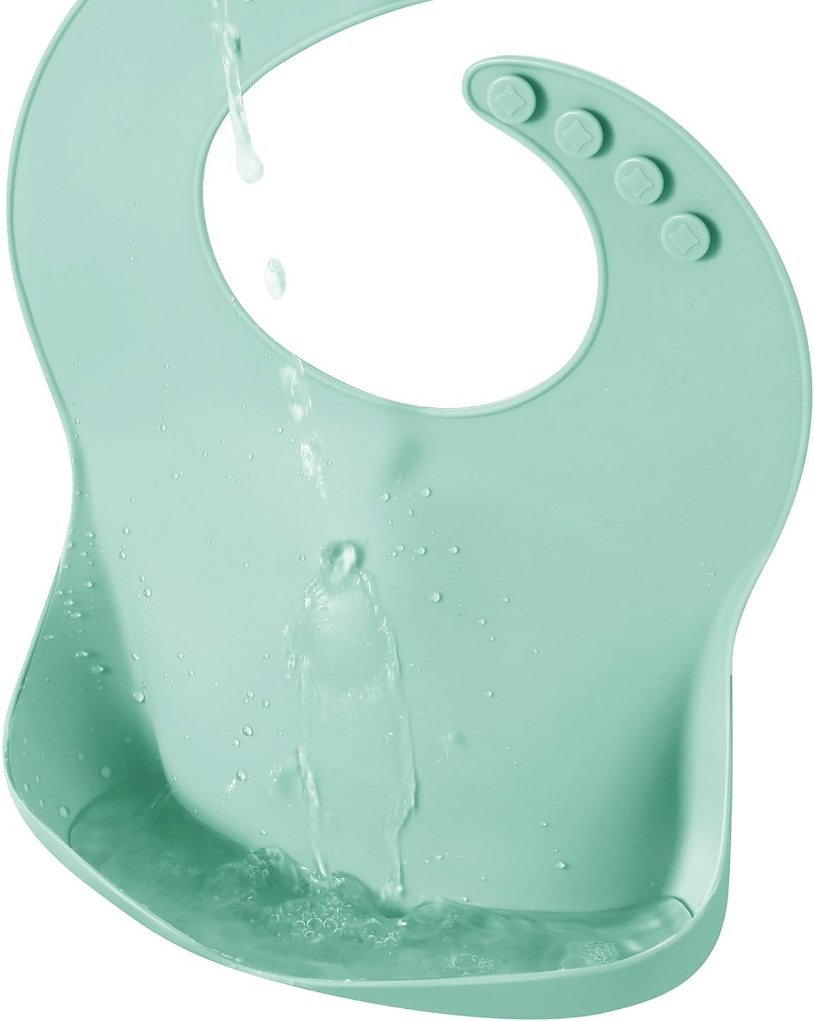 3 Pack Silicone Bibs for Boys Girls for Babies & Toddlers, Waterproof Feeding Bib with Large Food Catcher, BPA Free
