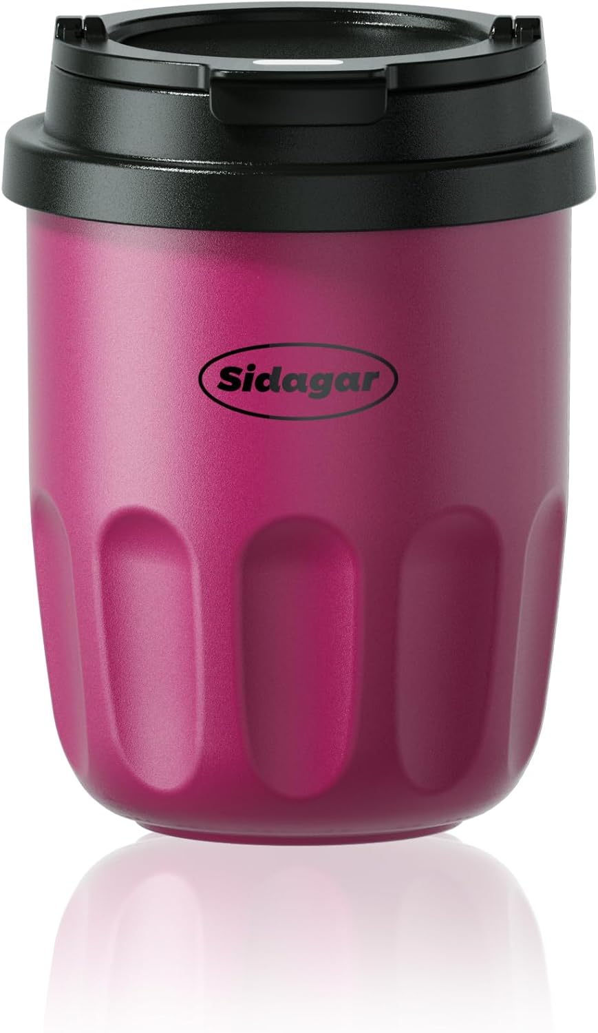 Coffee Mug 10 oz Ceramic Lined Tumbler, Double Wall Stainless Steel Cup with Lid, Mini Water Bottle, Vacuum Insulated Travel Mug for Home Office, Pink