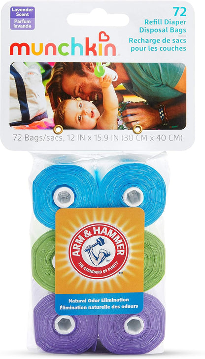 Arm & Hammer Diaper Bag Refills, Lavender Scent, 72 Bags