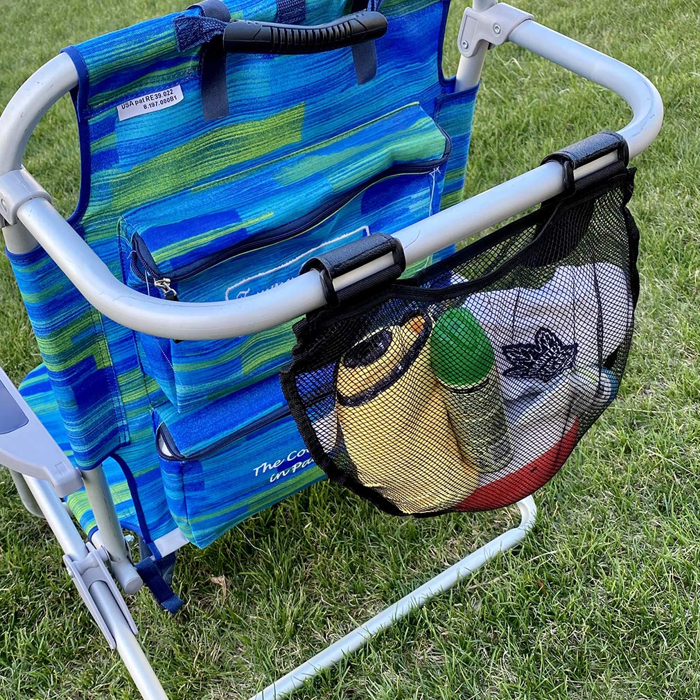 2 Pack Bike/Stroller Storage Bag - Side Sling, Hook & Loop Easy Attach - Mesh Design, Non-Slip Straps, Additional Storage for Strollers & Bicycles, Durable Polyester, Black