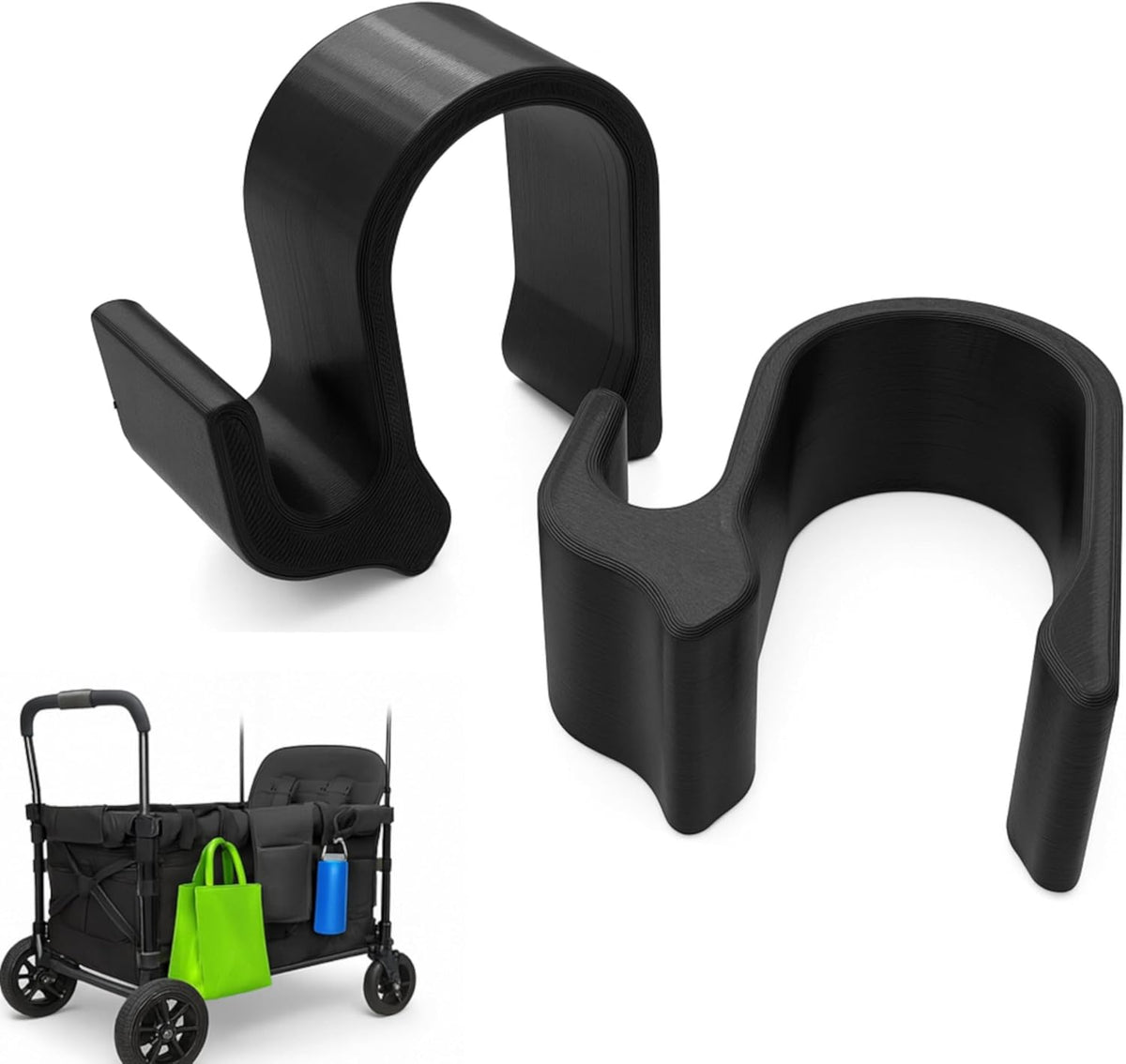 Side Hooks for Wonderfold Wagon, Sturdy Hooks Accessories Compatible with Wonderfold Wagon W4, Perfect for Organized and Space-Saving Travel - 2 Pack